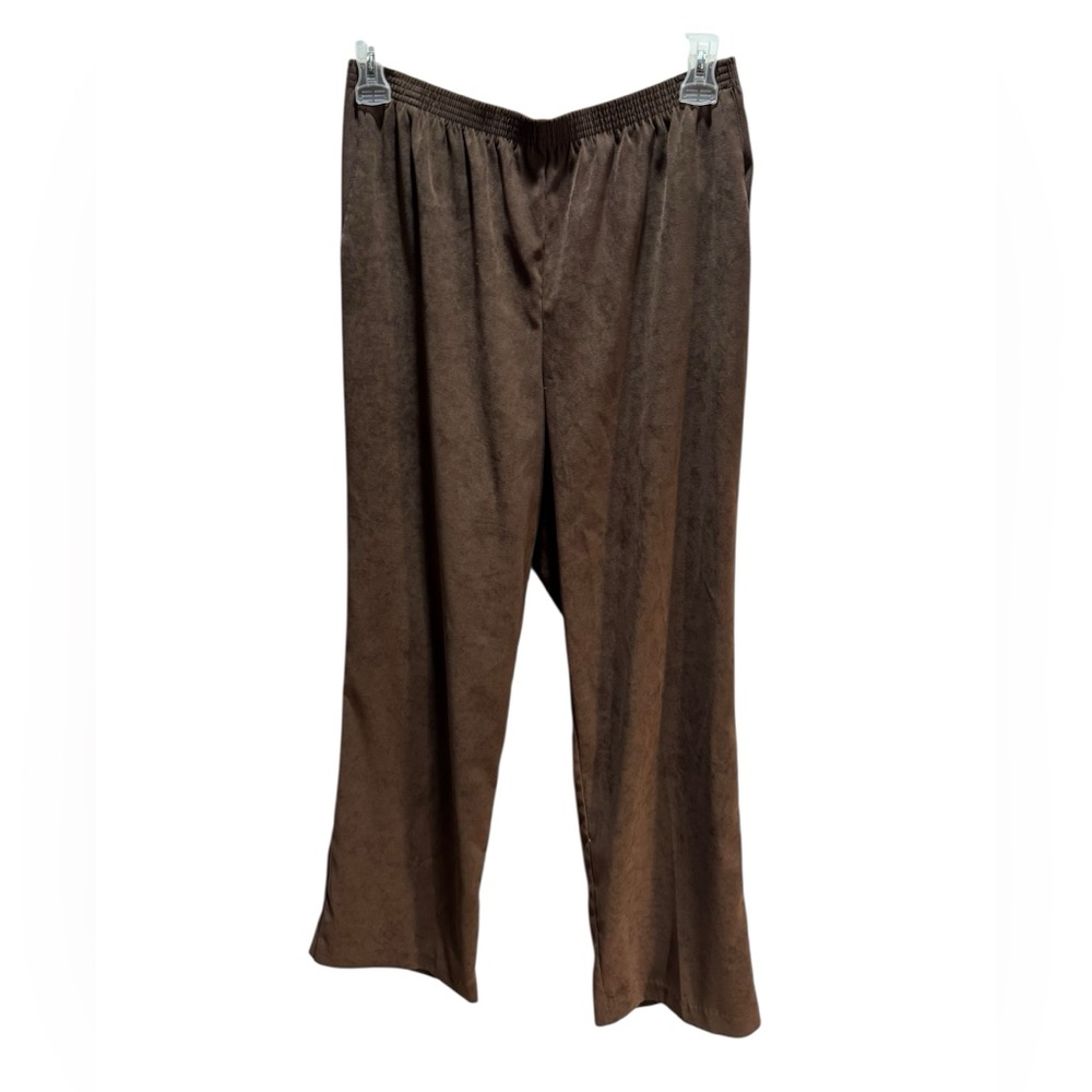 Alfred Dunner Dark Brown Pull-On Pants Size 16